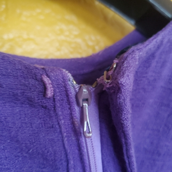 Raja of India Purple Hippie Embroidery Dress - Picture 8 of 9